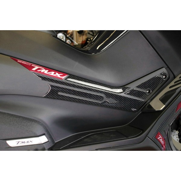 Satz 3D GEL ADHESIVES kompatibel YAMAHA Tmax 560 2020-2021 CARBON LOOK-RED ERGAL