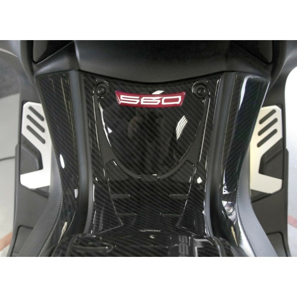 Satz 3D GEL ADHESIVES kompatibel YAMAHA Tmax 560 2020-2021 CARBON LOOK-RED ERGAL