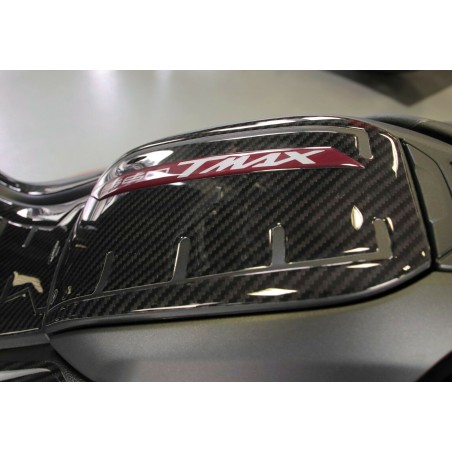 Kit ADESIVI GEL 3D compatibili YAMAHA Tmax 560 2020-2021 CARBON LOOK-ROSSO ERGAL