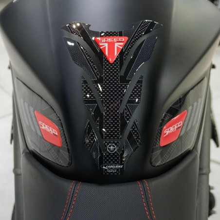 Kit adesivi gel 3D per serbatoio moto compatibile Triumph Speed Triple 2016-2021