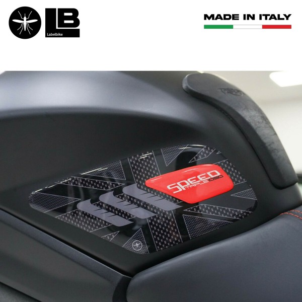 Kit adesivi gel 3D per serbatoio moto compatibile Triumph Speed Triple 2016-2021