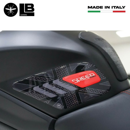 Kit adesivi gel 3D per serbatoio moto compatibile Triumph Speed Triple 2016-2021