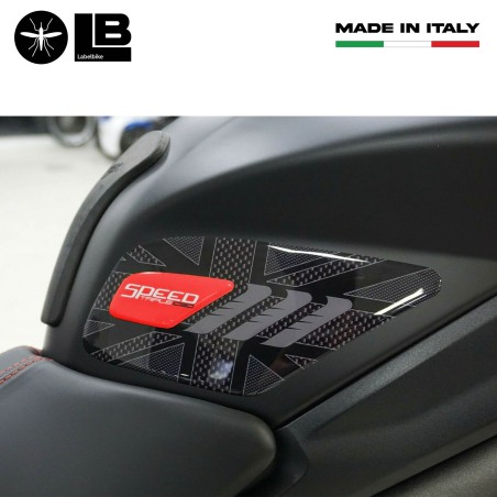 Kit adesivi gel 3D per serbatoio moto compatibile Triumph Speed Triple 2016-2021