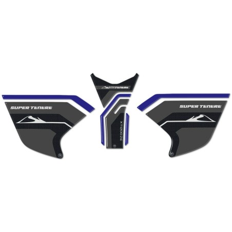 Kit adhesivo GEL 3D PROTECTION MOTOBODY TANK compatible YAMAHA SUPER TENERE azul