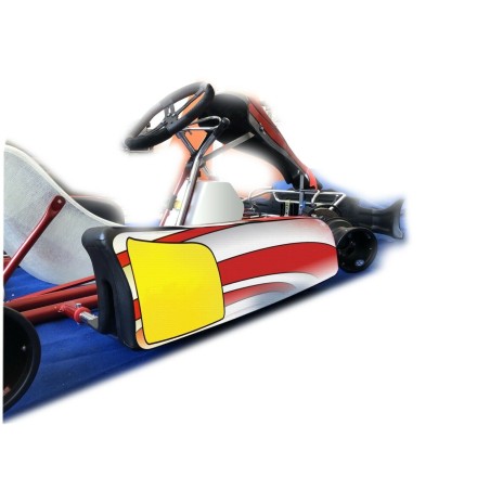 Kit Adesivi in Crystal Go-Kart per Carene FP7 GoKart 100-120-150 Rosse-Bianche