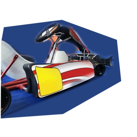 Crystal Go-Kart Sticker Kit for FP7 GoKart Fairings 100-120-150 Red-White
