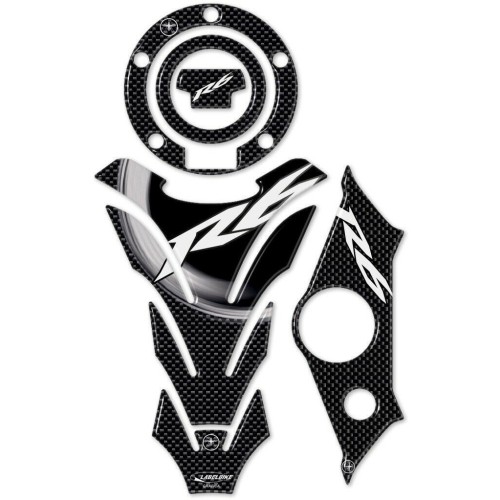 3D-Gel-Aufkleber-Kit kompatibel für YAMAHA YZF R6 2003 - 2004 Carbon-Look Motorräder