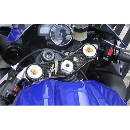KIT ADESIVI in gel 3D per MOTO compatibili YAMAHA YZF R1 2007-2008 CARBON LOOK 2