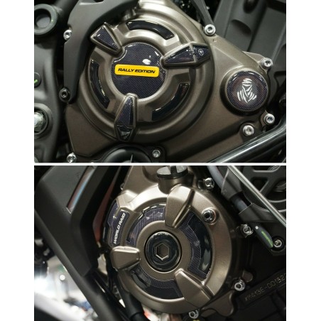 Kit adesivi in gel 3D protezioni carter moto compatibili Yamaha Tenere 700 Rally
