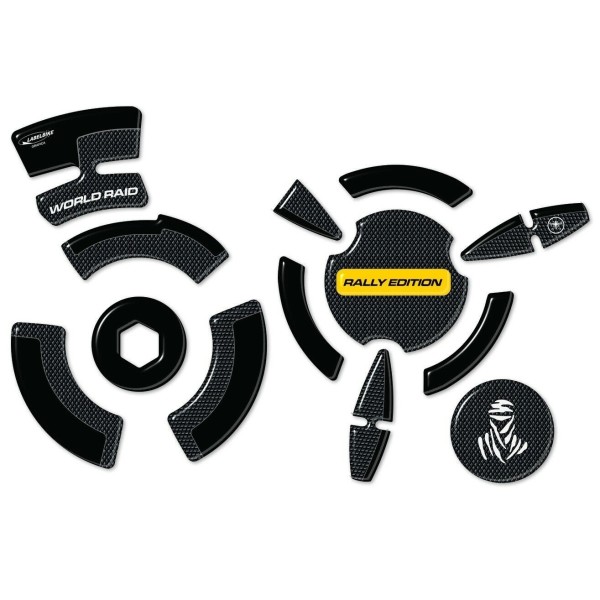 Kit adesivi in gel 3D protezioni carter moto compatibili Yamaha Tenere 700 Rally