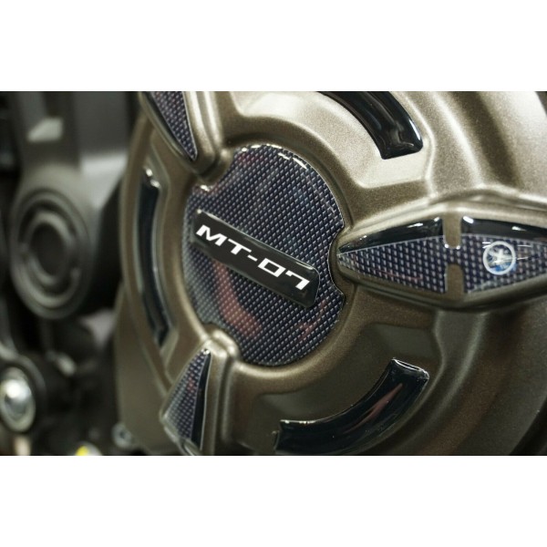 Kit adesivi in gel 3D protezioni laterali carter moto compatibili Yamaha MT-07