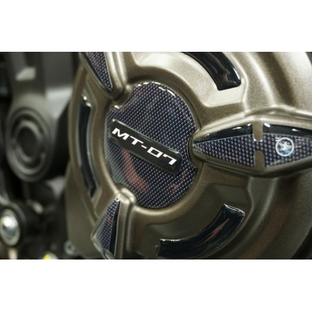 Kit adesivi in gel 3D protezioni laterali carter moto compatibili Yamaha MT-07