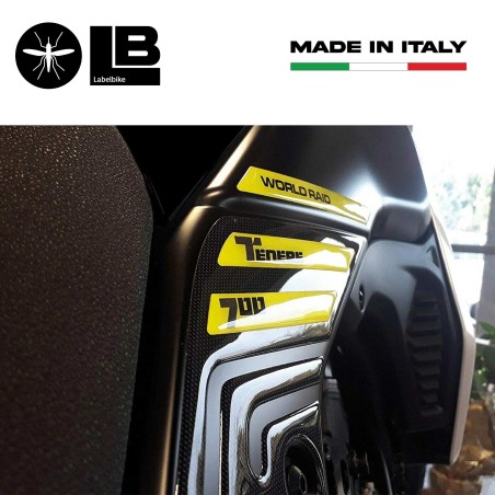 Kit Adesivi In Gel 3D Protezioni Laterali Moto Compatibili con Yamaha Tenere 700