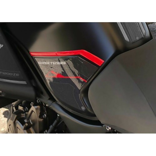 KIT 3D MOTO GEL PROTECTOR ADHESIVOS compatible YAMAHA SUPER TENERE rojo 2