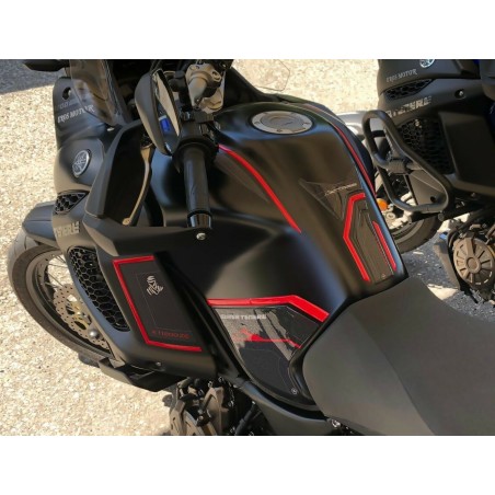 KIT 3D MOTO PROTECTIVE GEL ADHESIVES compatible YAMAHA SUPER TENERE rouge