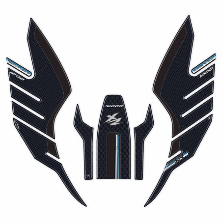 Kit d'autocollants 3D gel protecteurs de réservoir de moto compatibles BMW S1000XR 2020-2021