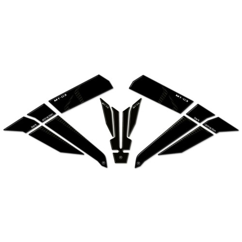 Kit adesivi in gel 3D protezioni serbatoio moto compatibili Yamaha MT03 2020-25