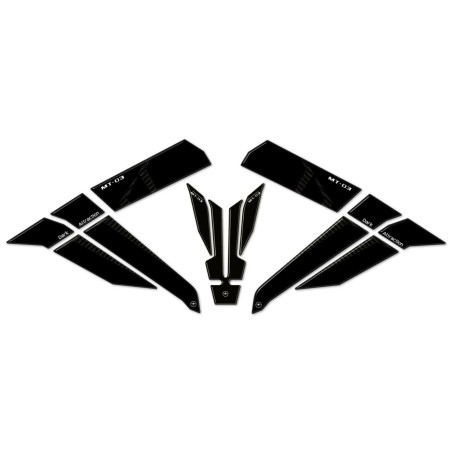 Kit pegatinas 3D gel protector depósito moto compatible Yamaha MT03 2020-25