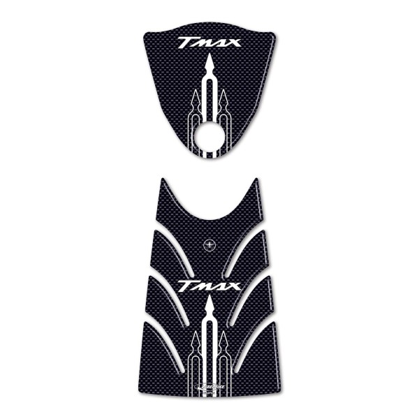 KIT ADESIVI in RESINA 3D Compatibile T max PROTEZIONE YAMAHA Tmax 500 2008-2011