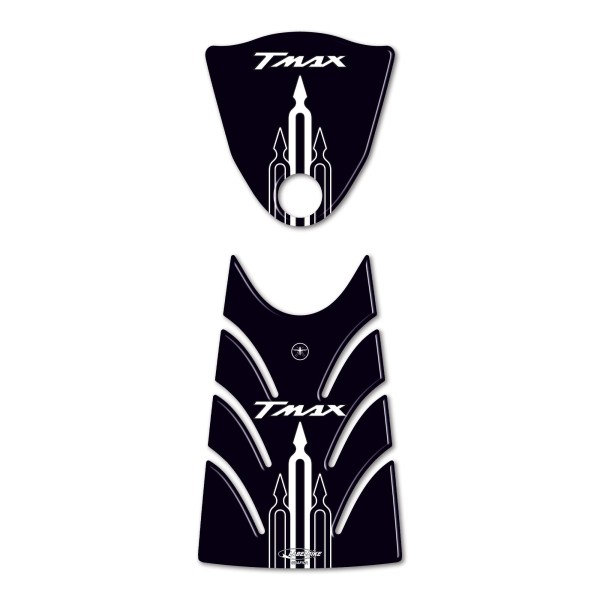 KIT ADESIVI in RESINA 3D Compatibile T max PROTEZIONE YAMAHA Tmax 500 2008-2011