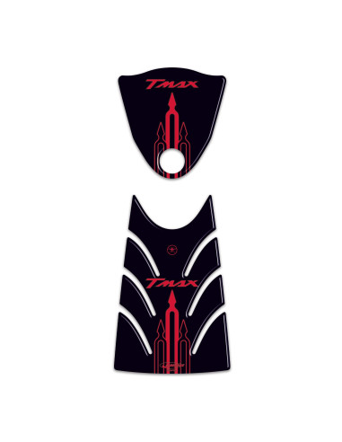 KIT ADESIVI in RESINA 3D Compatibile T max PROTEZIONE YAMAHA Tmax 500 2008-2011