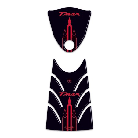 KIT ADESIVI in RESINA 3D Compatibile T max PROTEZIONE YAMAHA Tmax 500 2008-2011