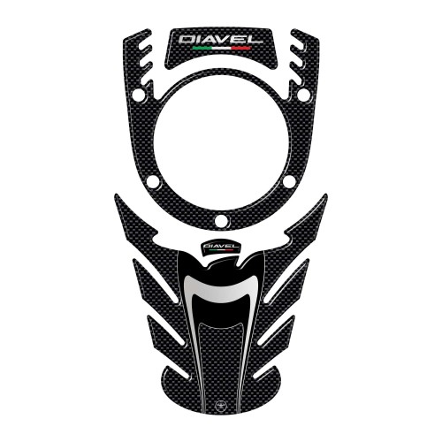 3D RESIN TANK PROTECTION ADHESIVE KIT compatible for DUCATI DIAVEL MOTORBIKE