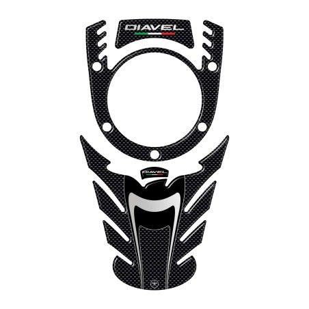 3D RESIN TANK PROTECTION ADHESIVE KIT compatible for DUCATI DIAVEL MOTORBIKE