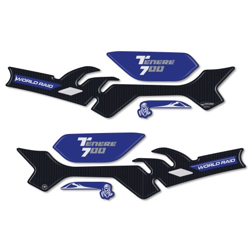 3D resin sticker kit hand guards motorbike compatible Yamaha Tenere 700 2