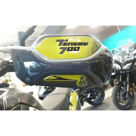 Kit d'autocollants résine 3D protège-mains moto compatible Yamaha Tenere 700