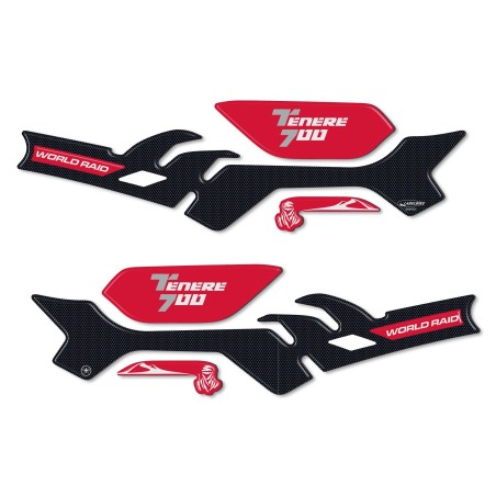 Kit adesivi in resina 3D protezioni paramani moto compatibili Yamaha Tenere 700