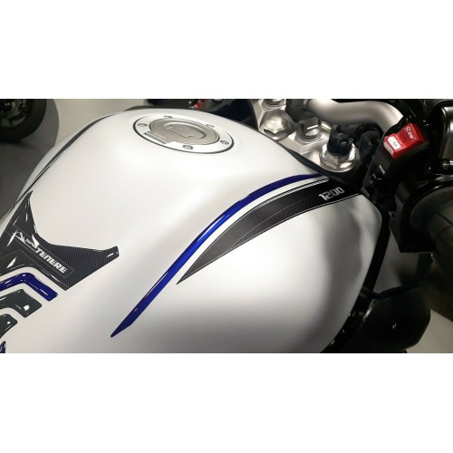 KIT 3D RESIN ADHESIVE PROTECTIONS FOR MOTORCYCLE kompatibel YAMAHA SUPER TENERE blau 2