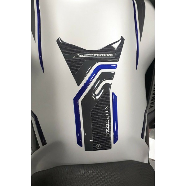 KIT ADESIVI IN RESINA 3D PROTEZIONI PER MOTO compatibili YAMAHA SUPER TENERE blu