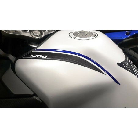 KIT 3D RESIN ADHESIVE PROTECTIONS FOR MOTORCYCLE kompatibel YAMAHA SUPER TENERE blau