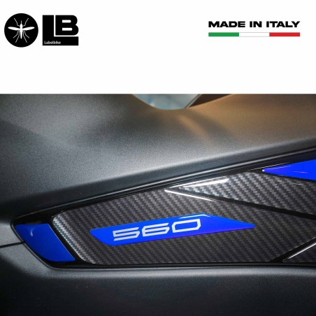 Kit adesivi in resina gel 3D per boomerang compatibili con Yamaha Tmax 2022-2025