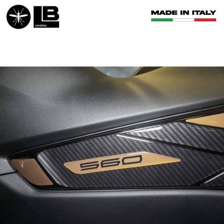 Kit adesivi in resina gel 3D per boomerang compatibili con Yamaha Tmax 2022-2025