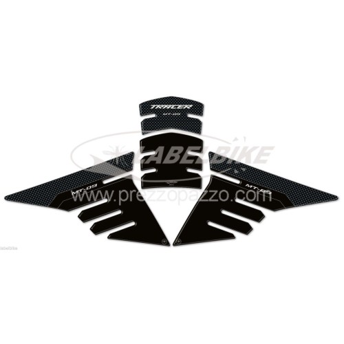 KIT ADESIVI in RESINA GEL 3D PROTEZIONI compatibili per moto YAMAHA TRACER MT-09