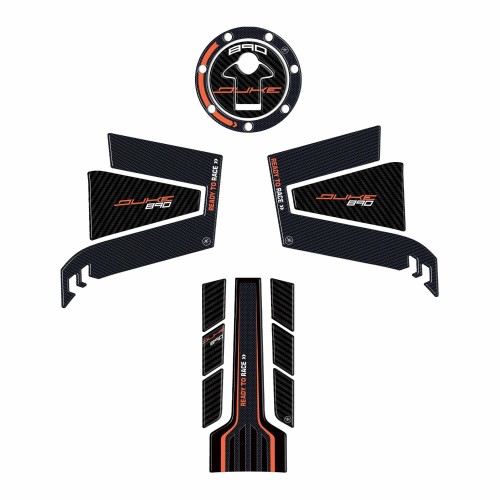 Kit adhesivos protectores depósito resina 3D para moto compatible con KTM 890 Duke