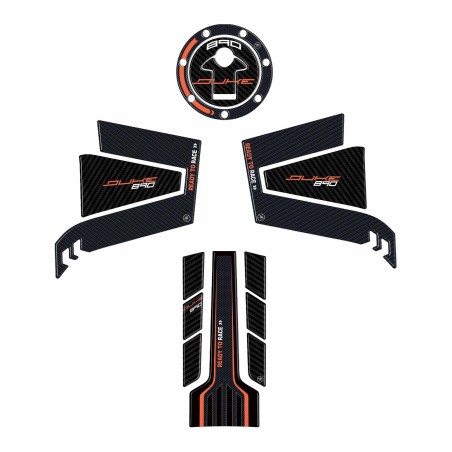 Kit adesivi resina 3D protezioni serbatoio per moto compatibili con KTM 890 Duke