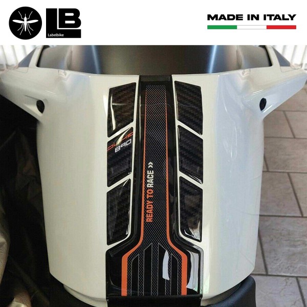 Kit adesivi resina 3D protezioni serbatoio per moto compatibili con KTM 890 Duke