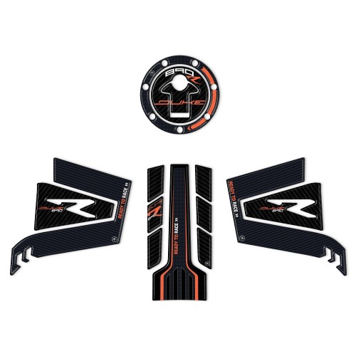 kit ADESIVI resina 3D PROTEZIONI SERBATOIO per moto compatibili KTM 890 DUKE R