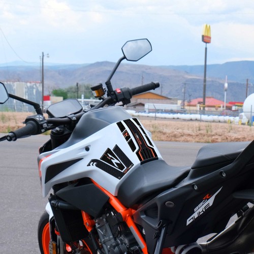 kit ADESIVI resina 3D PROTEZIONI SERBATOIO per moto compatibili KTM 890 DUKE R 2