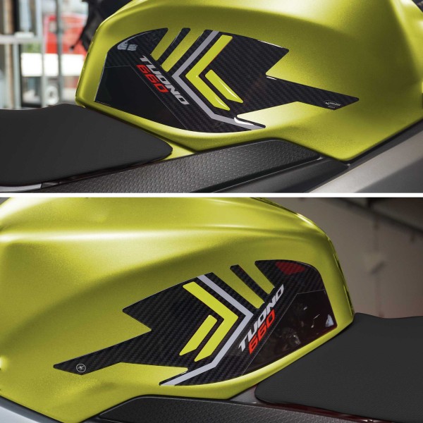 Kit complet d'autocollants 3D compatible avec Aprilia Tuono 660 jaune 2021-2023