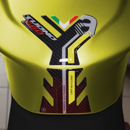 Kit complet d'autocollants 3D compatible avec Aprilia Tuono 660 jaune 2021-2023