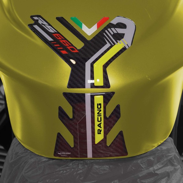 Kit completo de adhesivos 3D para motos compatibles con Aprilia RS 660 amarillo 2020-25