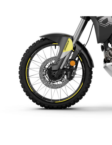 Complete 3D sticker kit for motorbikes compatible with Aprilia Tuareg 660 yellow 2022