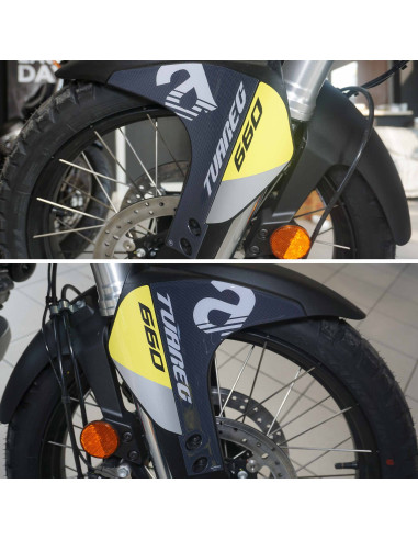Kit completo adesivi 3D per moto compatibili con Aprilia Tuareg 660 giallo 2022