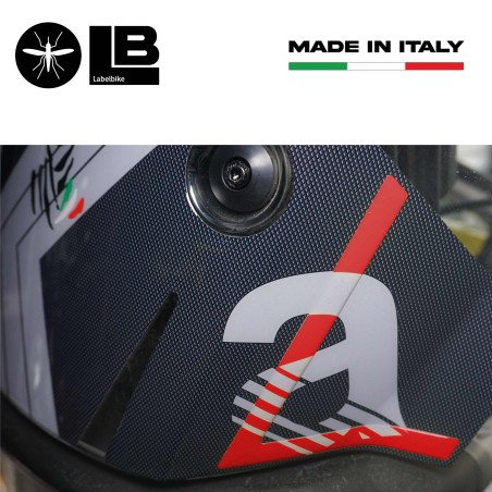 Kompletter 3D Aufklebersatz für Motorräder kompatibel mit Aprilia Tuareg 660 rot 2022