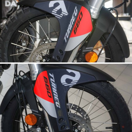 Complete 3D sticker kit for motorbikes compatible with Aprilia Tuareg 660 red 2022