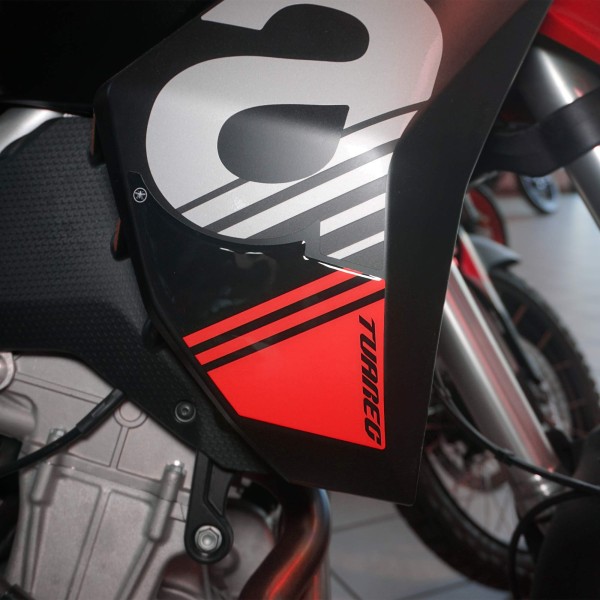 Kit completo adesivi 3D per moto compatibili con Aprilia Tuareg 660 rosso 2022